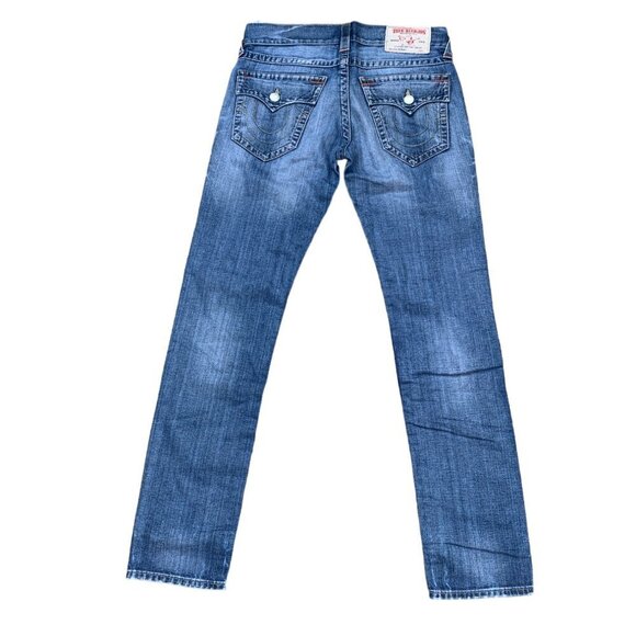True Religion Jeans Size 30 SKINNY FLAP T Blue - Picture 5 of 9